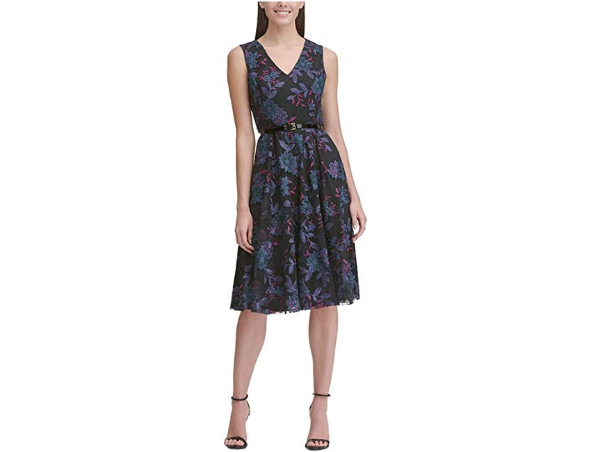 Tommy Hilfiger Fit and Flare Midi Dress