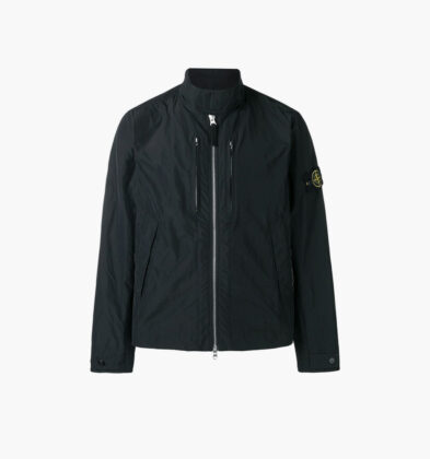 Logo patch windbreaker jacket