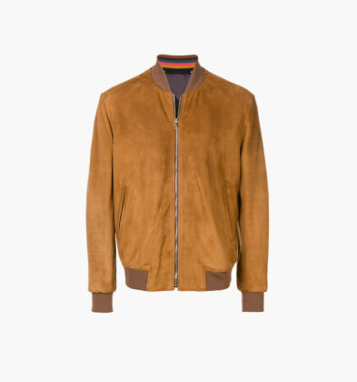 zipped bomber jacket