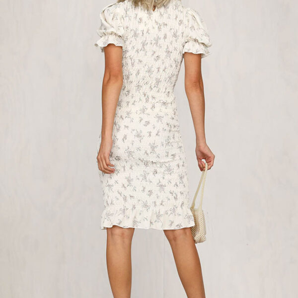 Fashion Print Short Sleeve Dress