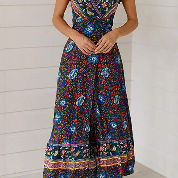Alelly Wrap Maxi Dress Split Flowy Long Cocktail Dress Alelly Wrap Maxi Dress Split Flowy Long Cocktail Dress