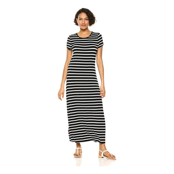 Amazon Essentials Women’s Short-Sleeve Maxi Dress Amazon Essentials Women’s Short-Sleeve Maxi Dress