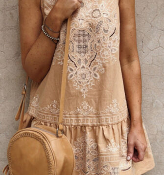 Bohemia Embroidery Round Neck Sleeveless Dress