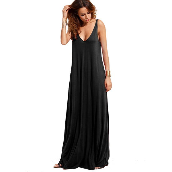 Verdusa Women Casual Sleeveless Deep V Neck Verdusa Women Casual Sleeveless Deep V Neck