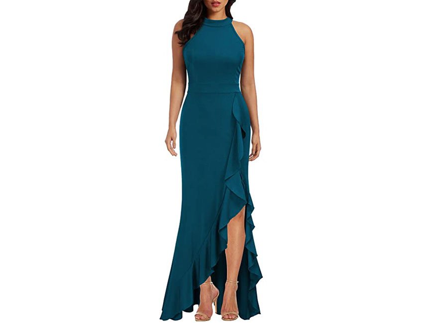 Bodycon Mermaid Evening Cocktail Long Dress