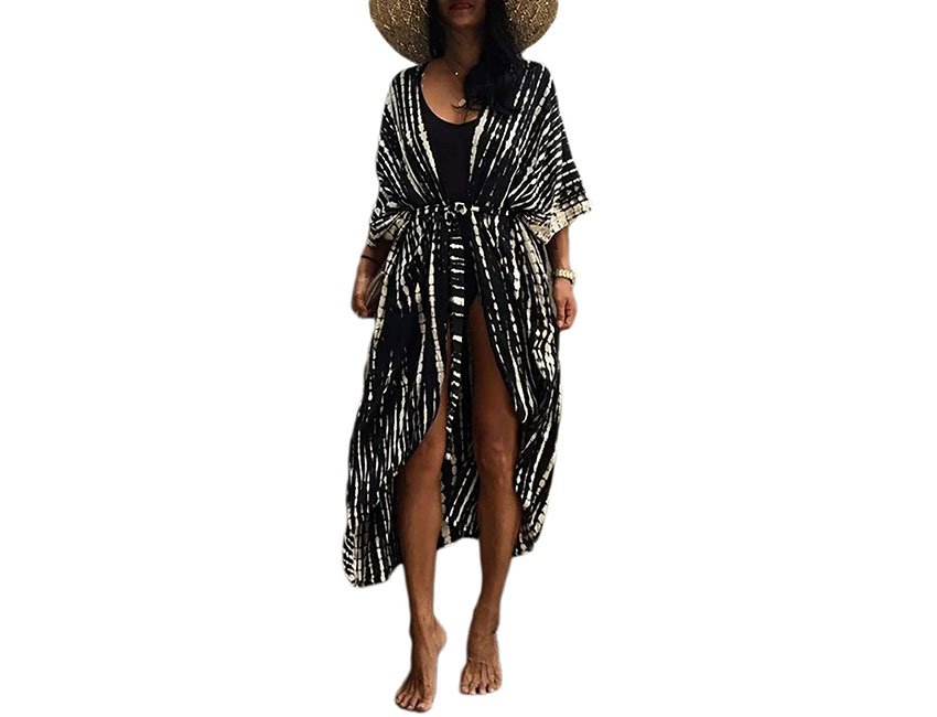 Long Kimono Swimsuit Cover up