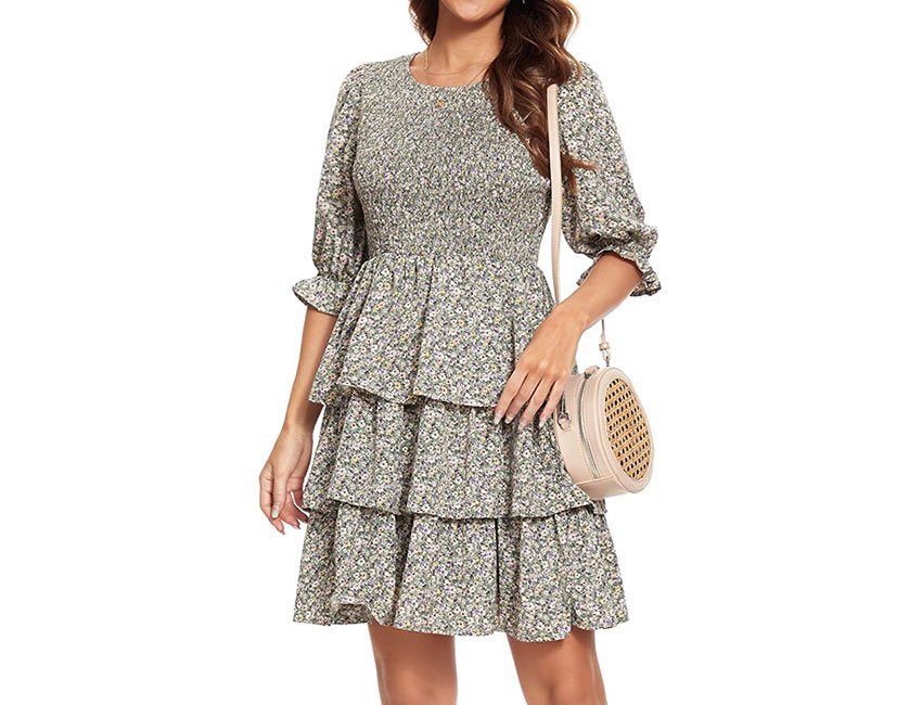 Women Floral Chiffon Dress